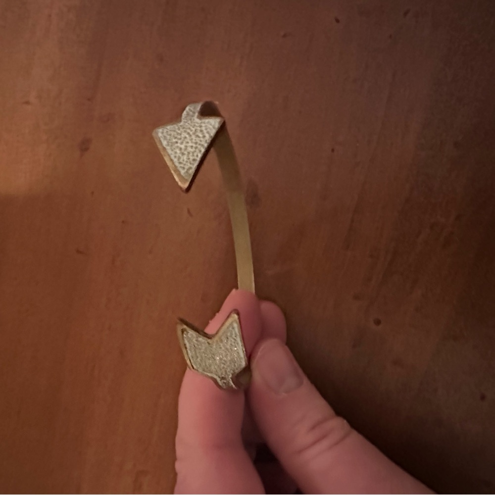 Gold Color Arrowhead Cuff Bracelet